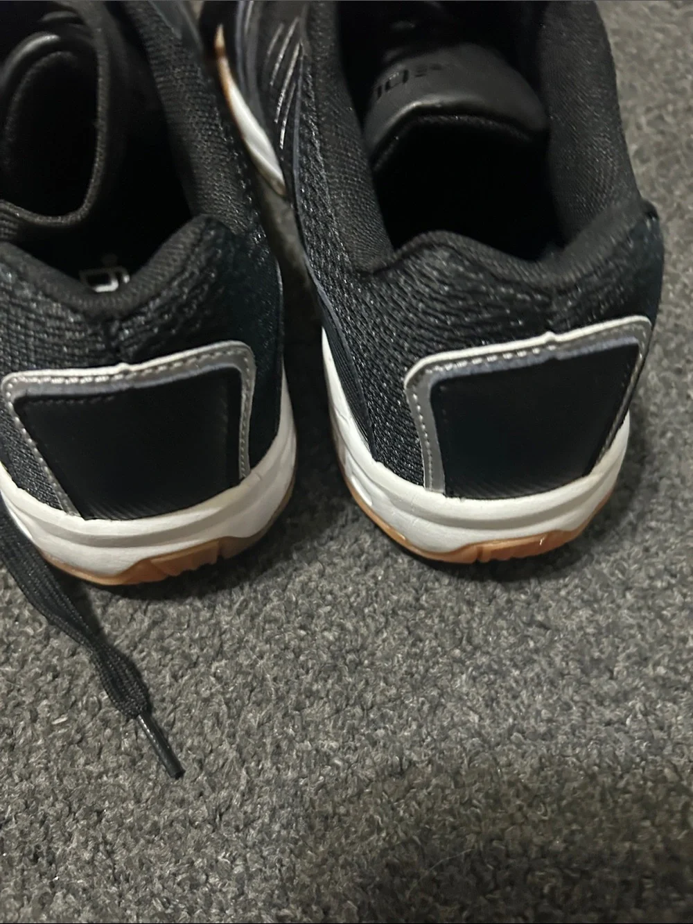 bcg Black Athletic Sneakers with Gum Outsole